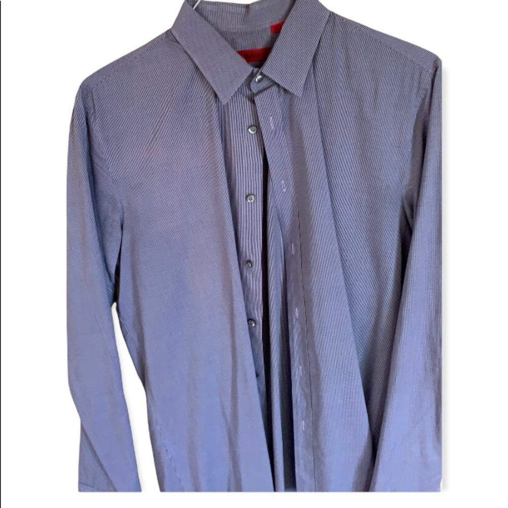 Hugo boss dress shirt, xl, slim fit, purple